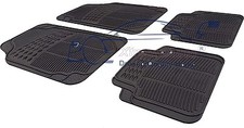 Front & Rear BLACK RUBBER Car Mats FOR RENAULT Kangoo
