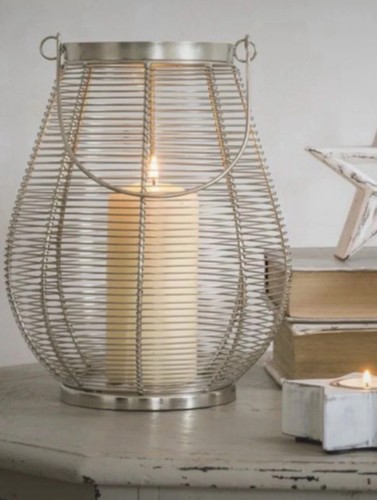 Retreat silver lantern - silver,
