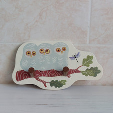 IKEA Vandring Owl Coat Peg Hanger Hooks Wall Mounted Kids Child Nursery Bedroom