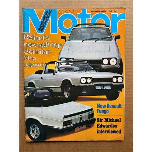 Reliant scimitar gtc motor - reliant,