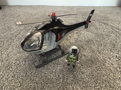 Playmobil helicopter and pilot - playmobil,