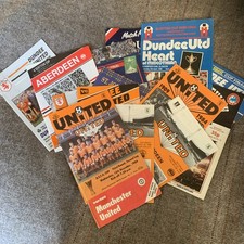 17 Dundee United Football Programmes 1980’s, Home and Away, League, Europe, Cup