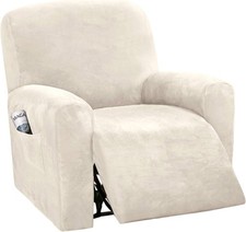Velvet Recliner Chair Cover Stretch Non-Slip Sofa Slipcover Washable Protector