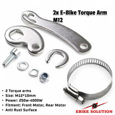 2X M12 Torque Arm E-Bike Heavy-Duty 5mm Stainless Steel 12x10mm Electric Bike