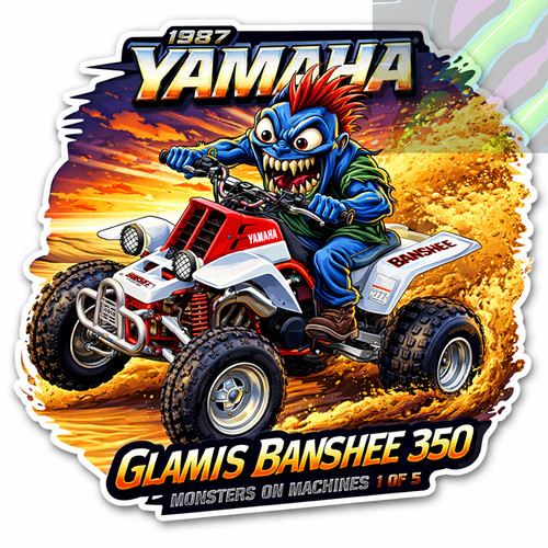 1987 yamaha banshee 350 9x9cm - yamaha,