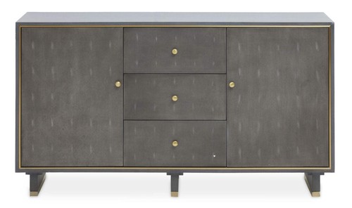 Deskey grey shagreen - grey, effect