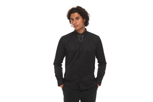 Men black white pinned - black,