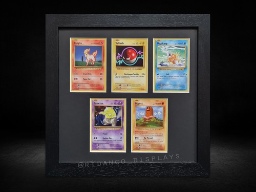 Black trading card frame for - 5,