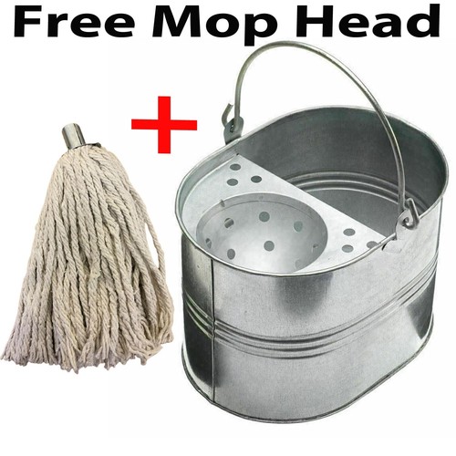 Stainless steel mop bucket - stainless,