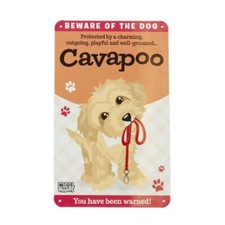 TOP DOG METAL PLAQUE/SIGN BY WAGS AND WHISKERS BEWARE OF THE DOG 1-12