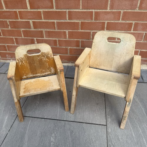 Pair vintage wooden - pair,