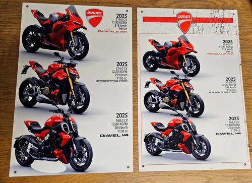 Ducati 2025 metal signs x - 2025, 12"
