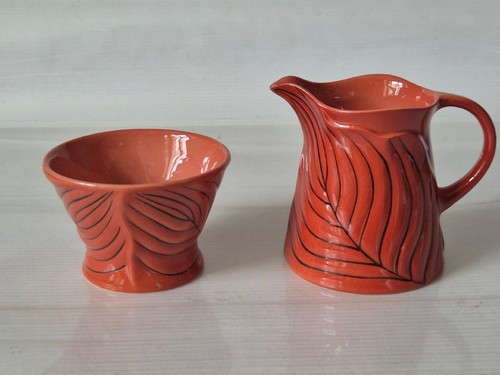 Carlton ware milk jug sugar - ware,
