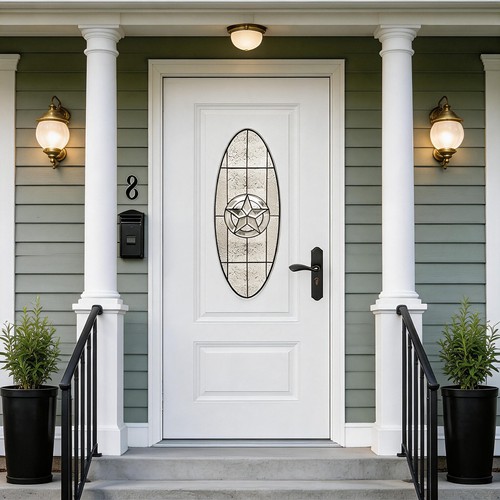 36x80 fiberglass front - front, door