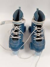Vintage United Skates Blue Quad Roller Skates Size UK 5