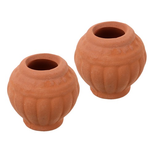 2pcs mini red terracotta - 2pcs,