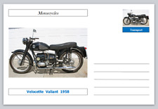 Motorcycles - Velocette Valiant 1958 Souvenir Postcard mint