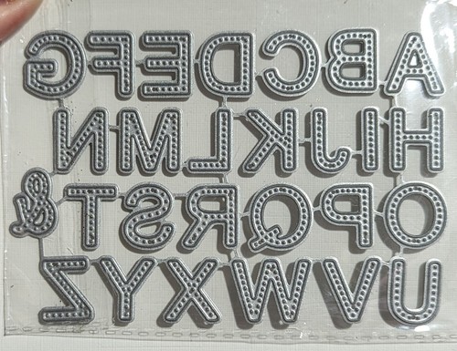 Alphabet cutting dies - alphabet,