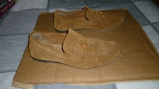 Suede Leather Tassel Loafers, Tan, Uk size 11, EU 45