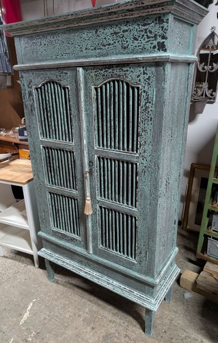Blue shabby chic tall - shabby,