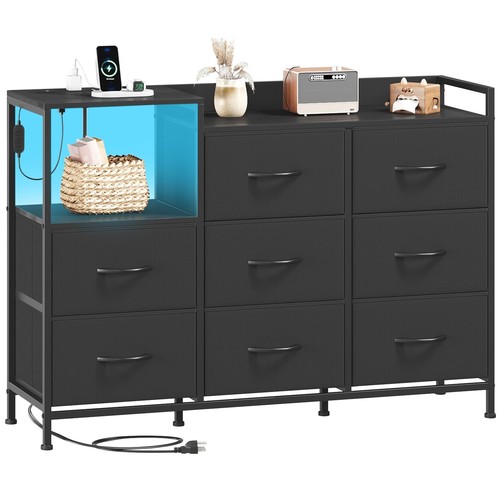 Dresser with charging station - with,