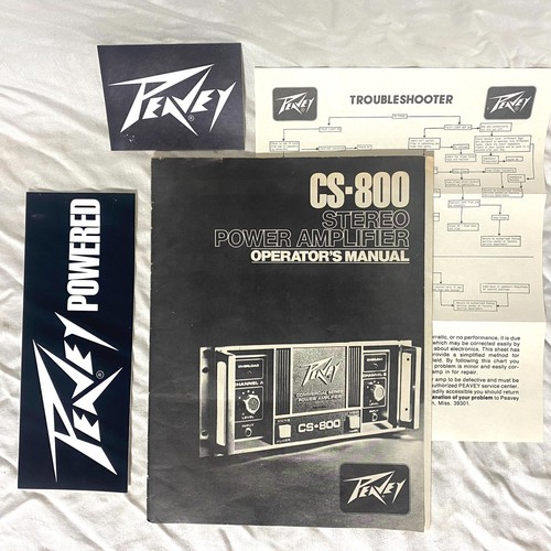 1979 peavey 800 operators - 1979, cs-800