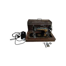 Vintage Frister & Rossmann Sewing Machine With Motor & Pedal - PARTIALLY TESTED