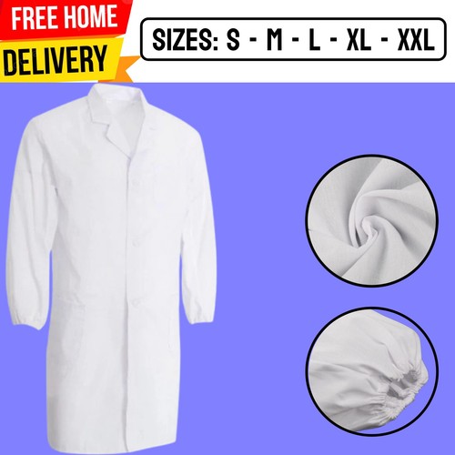 White lab coat - white, adults