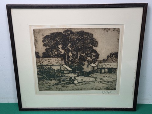 Framed vintage cotswold - cotswold, farm