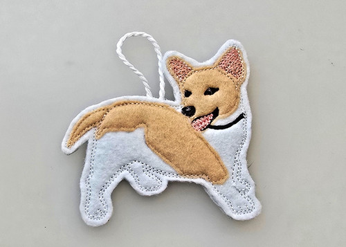 Felt jack russell hanging - russell,