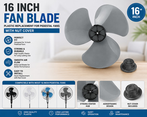 Fan blade inch plastic - fan,