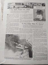 Sk200 Ephemera 1941 WW2 article Valona Sunk Italian Ship Millicent Pennington 
