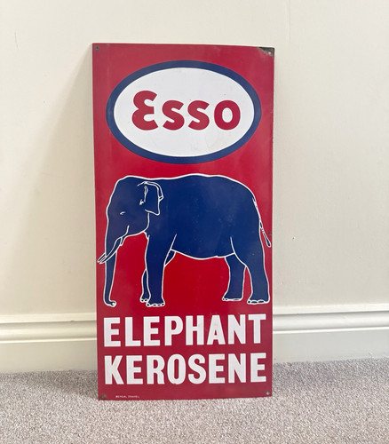 Esso elephant kerosene enamel - elephant,