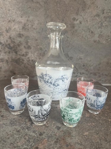 Shot glasses plus decanter - glasses,