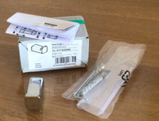 Hansgrohe AddStoris Bathroom Single Robe Towel Hook Square Chrome, Wall Mounted