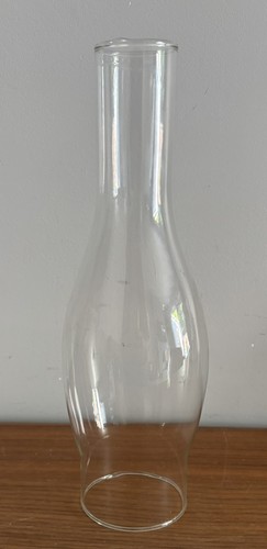 Vintage glass oil lamp chimney - oil,