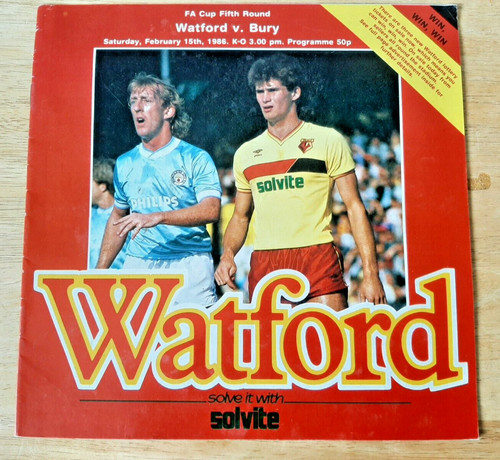 Watford bury 15th february - watford,