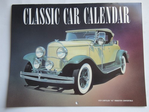 1989 classic car calendar - classic,