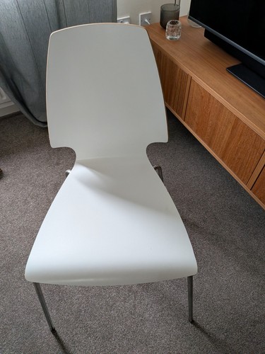 White ikea vilmar dining - white,