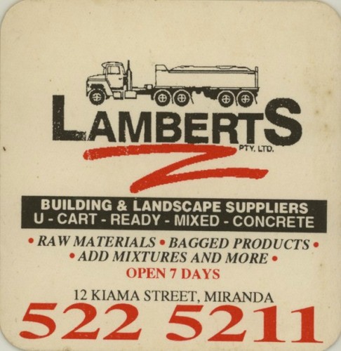 Vintage coaster lamberts - coaster:,