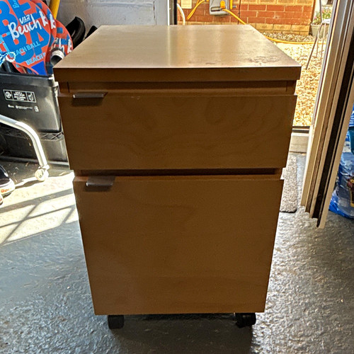 Drawer brown wooden rolling - 2,