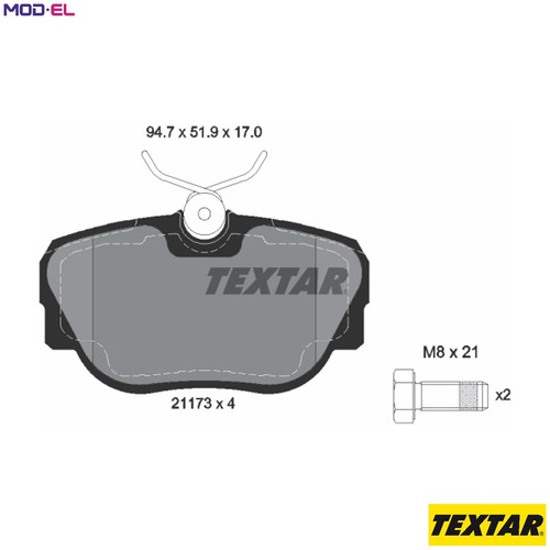 Brake pad set disc - brake,