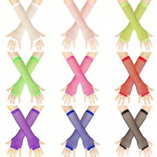 Fishnet Colour Gloves Lace