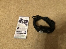 *SEE DESC* Paracord Survival Bracelet SOS Compass Whistle Fire Starter
