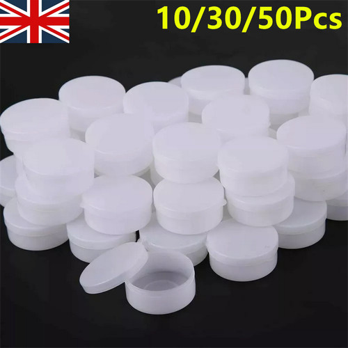 50x white plastic cosmetic - plastic,