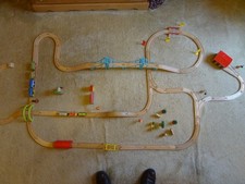 Wooden Train Track Set Job lot