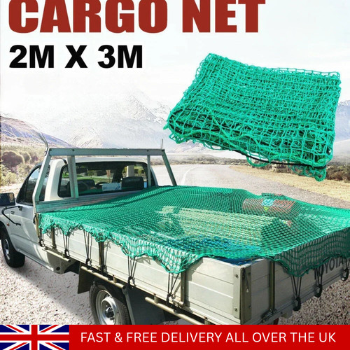Green trailer cargo - net, 3