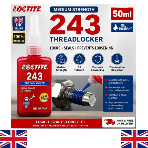 Loctite 243 thread lock 50ml - loctite,