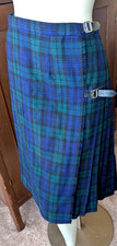 Vtg Scottish Kilt Blue Black