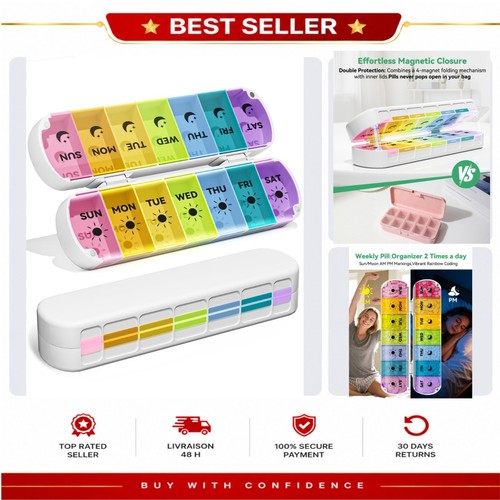 Weekly pill organizer day - pill,